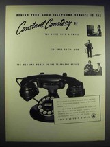 1938 Bell Telephone System Ad - Constant Courtesy - £14.54 GBP