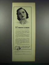 1938 Gem Razor and Blades Ad - If I Were A Man - £14.78 GBP