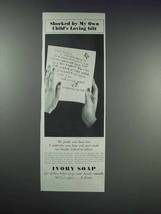 1938 Ivory Soap Ad - My Child's Loving Gift - $18.49