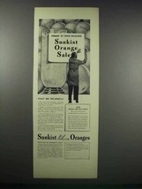 1938 Sunkist Valencia Oranges Ad - Today At Dealer's - $18.49