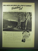 1938 Texaco Havoline Motor Oil Ad - For Week-End Drive - $18.49