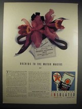 1938 Texaco Havoline Motor Oil Ad - Orchids - $18.49