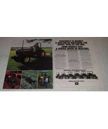 1982 2-pg John Deere 650 750 850 950 1050 1250 Tractors Ad - £14.55 GBP