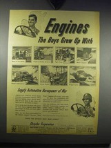 1943 Chrysler Engines Ad - Boys Grew Up With - £14.78 GBP