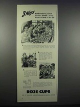 1943 Dixie Cups Ad - Bomber Plants Protect Workers - £14.50 GBP