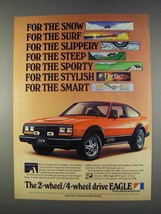 1982 American Motors Eagle SX-4 Ad - For the Snow - £14.77 GBP