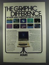 1982 Atari Computers Ad - The Graphic Difference - $18.49