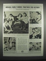 1943 Heinz Condiments Ad - Family Works for Victory - $18.49