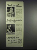 1943 Johnson's Baby Powder Ad - The Way I See It - $18.49