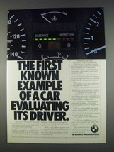 1982 BMW Cars Ad - Evaluating Its Driver - £14.44 GBP