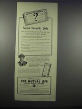 1943 The Mutual Life Insurance Company of New York Ad - $18.49