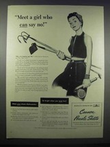 1944 Cannon Percale Sheets Ad - Girl Who Can Say No - £14.53 GBP