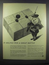 1944 Bell Telephone System Ad - Win Great Battle - $18.49