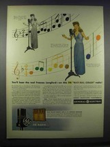 1944 General Electric Radio Ad - Frances Langford - £14.54 GBP