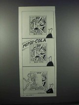 1945 Pepsi-Cola Soda Ad - Art by O. Soglow - £14.52 GBP