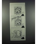 1945 Pepsi-Cola Soda Ad - Art by O. Soglow - £14.54 GBP