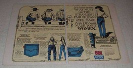 1982 Levi's 501 Jeans Ad - Made to Fit Women - $18.49