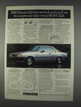 1982 Mazda 626 Sport Coupe Ad - Just One Look - $18.49