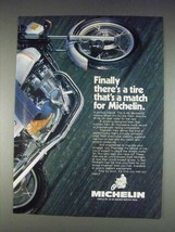 1982 Michelin A-48 and M-48 Motorcycle Tires Ad - £14.78 GBP