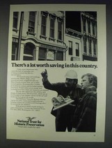 1982 National Trust for Historic Preservation Ad - Lot Worth Saving - £14.44 GBP