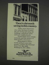 1982 National Trust for Historic Preservation Ad - £14.73 GBP