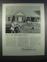 1946 Owens-Corning Fiberglas Ad - About Ready to Live - £14.76 GBP