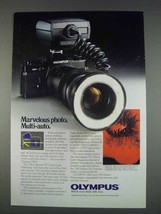 1982 Olympus OM-2 Camera Ad - Multi-Auto - £14.46 GBP