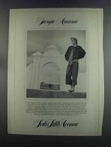 1982 Saks Fifth Avenue Ad - Armani Jacket, Blouse - $18.49