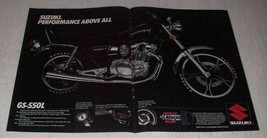 1982 Suzuki GS-550L Motorcycle Ad - Performance - $18.49