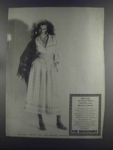 1982 The Broadway Calvin Klein Blouse, Skirt &amp; Scarf Ad - £14.77 GBP