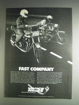 1982 Vance Hines Exhaust Systems Ad - Fast Company - £14.74 GBP
