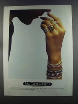 1982 Van Cleef &amp; Arpels Jewelry Ad - £14.82 GBP