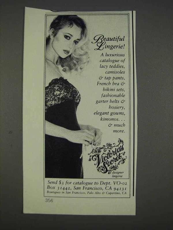 1982 Victoria's Secret Lingerie Ad - Beautiful Lingerie - NICE - $18.49