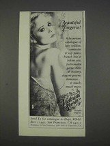 1982 Victoria's Secret Lingerie Ad - Beautiful Lingerie - $18.49