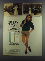 1982 Virginia Slims Lights Cigarettes Ad - Sneak - £14.56 GBP