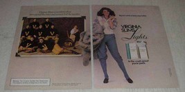 1982 Virginia Slims Lights Cigarettes Ad - Women Knit - £14.56 GBP