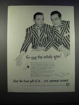 1947 U.S. Savings Bonds Ad - Bob Hope and Bing Crosby - £14.73 GBP