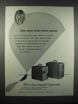 1947 Victor 16mm Sound Motion Picture Projector Ad - £14.56 GBP