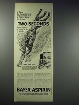 1948 Bayer Aspirin Ad - Two Seconds - £13.91 GBP