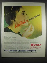 1948 B.F. Goodrich Hycar American Rubber Ad - Lipstick - £14.74 GBP