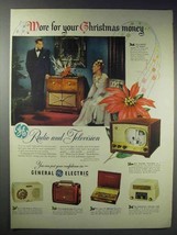 1948 General Electric Ad - 376 Radio, 810 Television - £14.54 GBP