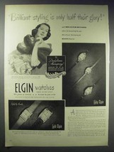 1948 Lady &amp; Lord Elgin Watch Ad - Rosalind Russell - £14.78 GBP