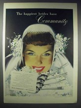 1948 Oneida Community Silver Ad - Morning Star, Milady - £14.46 GBP