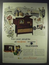1948 RCA Victor 8TV321 Harrison & 8T241 Bystander TV Ad - $18.49