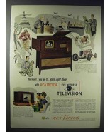 1948 RCA Victor 8TV321 Harrison &amp; 8T241 Bystander TV Ad - £14.55 GBP