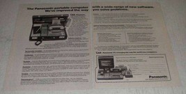 1982 2-page Panasonic The Link Portable Computer Ad - $18.49