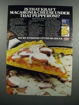 1983 Kraft Macaroni &amp; Cheese Ad - Pizza Recipe - £14.73 GBP