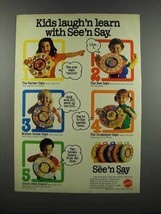 1983 Mattel See &#39;n Say Ad - Kids Laugh&#39;n Learn - £14.54 GBP