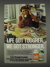 1982 Extra Strength Excedrin Ad - Life Got Tougher - £14.27 GBP