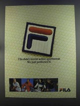 1982 Fila Ad - Didn&#39;t Invent Active Sportswear - £14.73 GBP